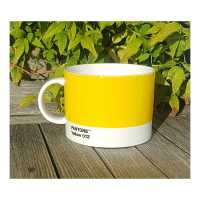 Porzellan Becher mit Pantone Farbe Yellow 012